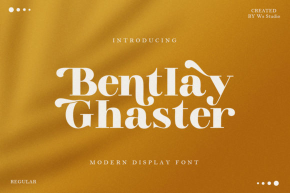 Bentlay Ghaster: The Bold Serif Font That Elevates Handmade Branding