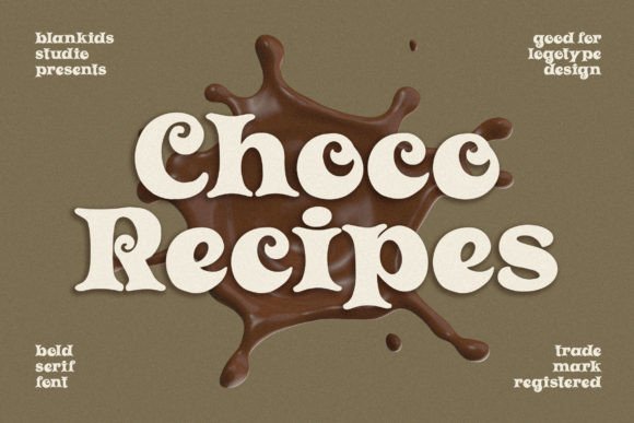 Choco Recipes: The Bold Serif Font for Handmade Creators
