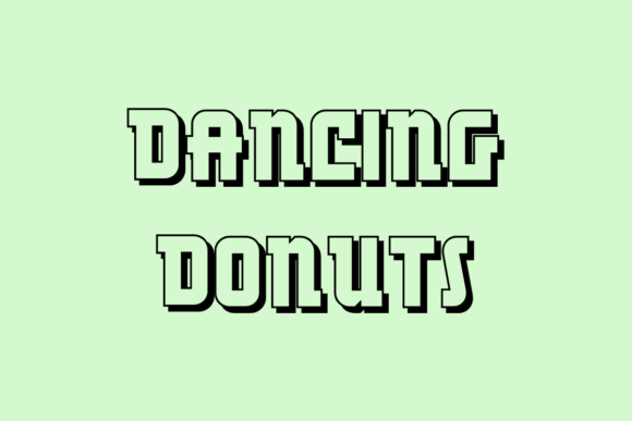 Dancing Donuts: A Playful Display Typeface for Bold Web Design