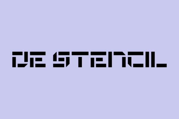 De Stencil: A Bold Freebie Font for Creative Crafters