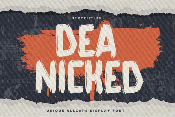 Dea Nicked: A Bold Display Typeface for Modern Web Design