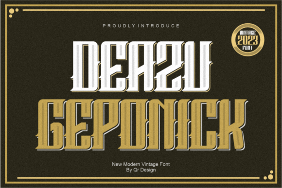 Deazu Geponick: A Bold Blackletter Typeface for Editorial Impact