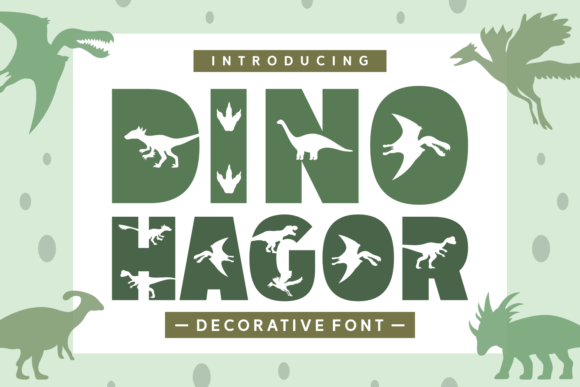 Dino Hagor: The Perfect Playful Font for Kids' Crafts and Products