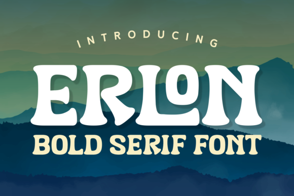 Erlon: The Bold Serif Typeface for Handmade Branding