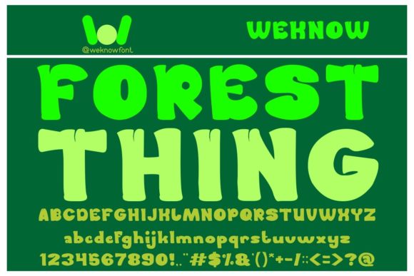 Forest Thing: A Bold Display Typeface for Modern Editorial Design