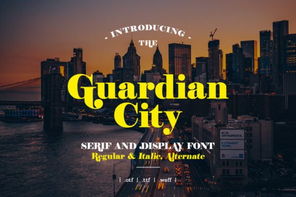 Guardian City: The Bold Serif Typeface for Handmade Branding