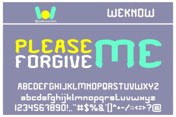 Please Forgive Me: A Bold Display Typeface for High-Impact Campaigns