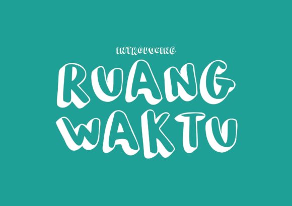 Ruang Waktu: The Whimsical Display Typeface That Elevates Digital Branding