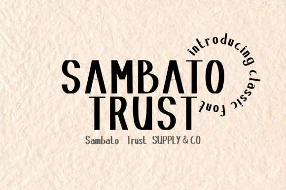 Sambat Trust: A Bold Display Typeface for Modern Editorial Design