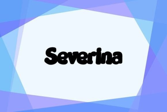 Severina: The Bold Display Typeface for Modern Editorial Design