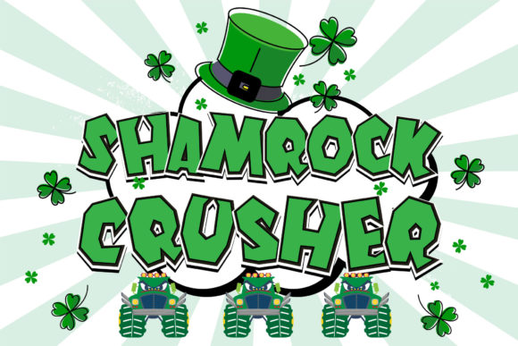 Shamrock Crusher: A Bold Display Typeface for Editorial Identity