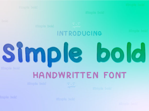 Simple Bold Text: The Perfect Handwritten Typeface for Crafters