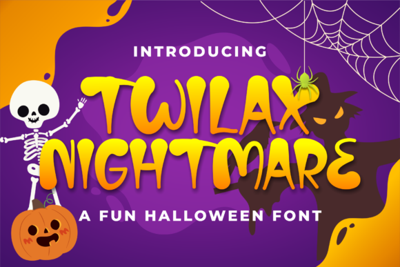 Twilax Nightmare: A Bold Display Typeface for Spooky Editorial Design