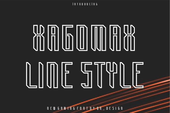 Xagomax Line: The Bold Display Typeface for Modern Brand Identity